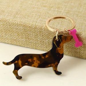 🎁 Dog Keychain dachshund wiener dog badger dog Doxie